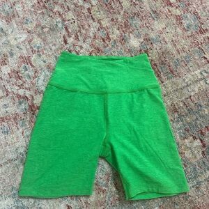 Beyond Yoga Green Biker Shorts